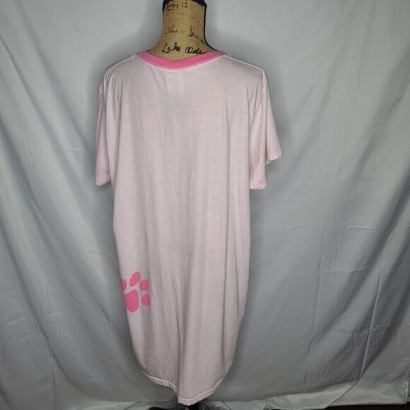 Vintage 90s Garfield Cat Cartoon No Autographs Please Pink Oversized T-shirt - Picture 3 of 11
